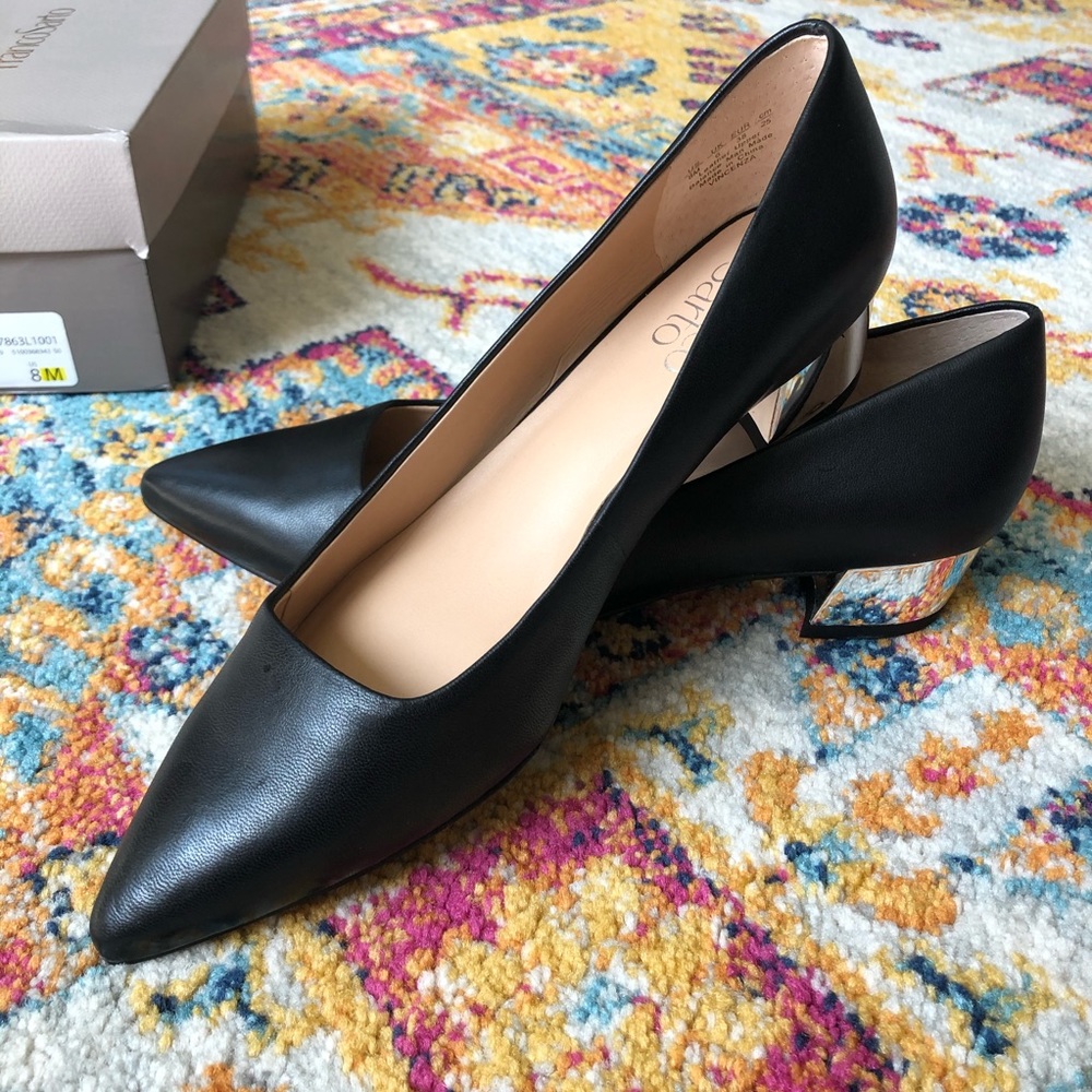 NWT Franco Sarto Vincenza Pump Heel Leather